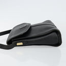 Burberrys Shoulder Bag Leather Black Gold Auth ep11023-4