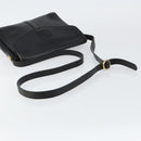 Burberrys Shoulder Bag Leather Black Gold Auth ep11023-7