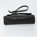 Burberrys Shoulder Bag Leather Black Gold Auth ep11023-5