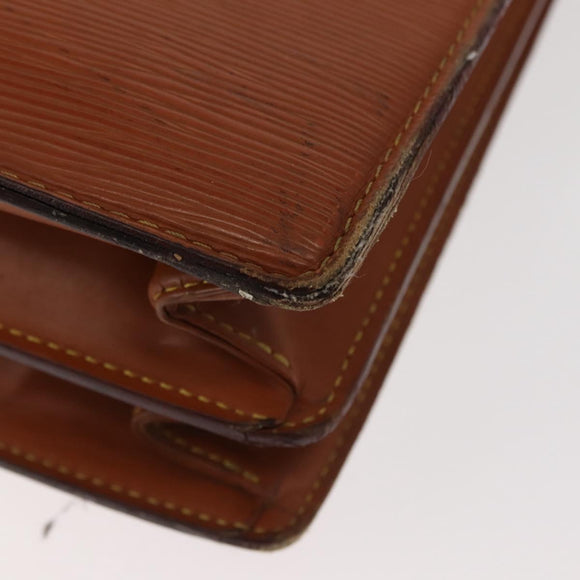 LOUIS VUITTON Epi Serviette Conseiller Briefcase Brown M54423 LV Auth ep11024