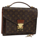 LOUIS VUITTON Monogram Monceau 28 Hand Bag M51185 LV Auth ep11025-1