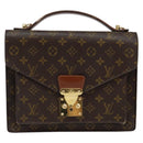 LOUIS VUITTON Monogram Monceau 28 Hand Bag M51185 LV Auth ep11025-13