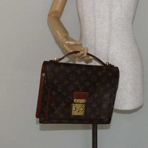 LOUIS VUITTON Monogram Monceau 28 Hand Bag M51185 LV Auth ep11025