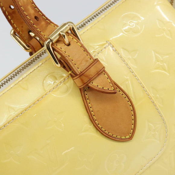 LOUIS VUITTON Monogram Vernis Rosewood Avenue Hand Bag Perle M93508 Auth ep11026