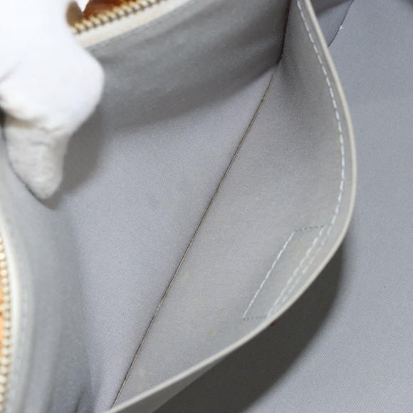 LOUIS VUITTON Monogram Vernis Rosewood Avenue Hand Bag Perle M93508 Auth ep11026