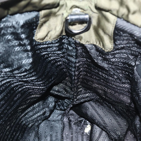 PRADA Hand Bag Nylon 2way Shoulder Bag Green Auth ep1103