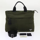 PRADA Hand Bag Nylon 2way Shoulder Bag Green Auth ep1103-12