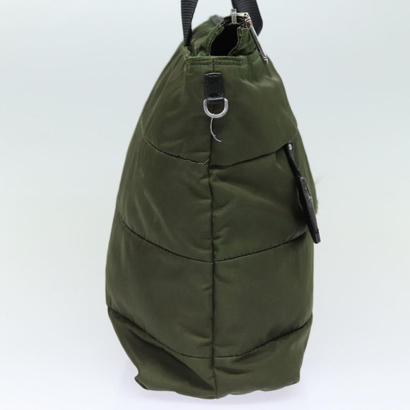 PRADA Hand Bag Nylon 2way Shoulder Bag Green Auth ep1103