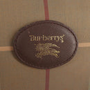 Burberrys Nova Check Boston Bag Canvas Beige Auth ep11031-19