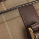 Burberrys Nova Check Boston Bag Canvas Beige Auth ep11031-10