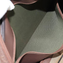 Burberrys Nova Check Boston Bag Canvas Beige Auth ep11031-22