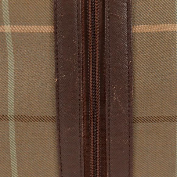 Burberrys Nova Check Boston Bag Canvas Beige Auth ep11031