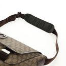 GUCCI GG Supreme Shoulder Bag PVC Leather Beige Brown Auth ep11034-14