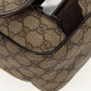 GUCCI GG Supreme Shoulder Bag PVC Leather Beige Brown Auth ep11034-15