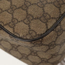 GUCCI GG Supreme Shoulder Bag PVC Leather Beige Brown Auth ep11034-17