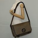 GUCCI GG Supreme Shoulder Bag PVC Leather Beige Brown Auth ep11034-28