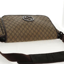 GUCCI GG Supreme Shoulder Bag PVC Leather Beige Brown Auth ep11034-6