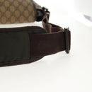GUCCI GG Supreme Shoulder Bag PVC Leather Beige Brown Auth ep11034-8
