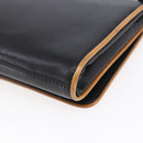 CELINE Shoulder Bag Leather Black Gold Auth ep11037-12