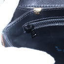 CELINE Shoulder Bag Leather Black Gold Auth ep11037-16