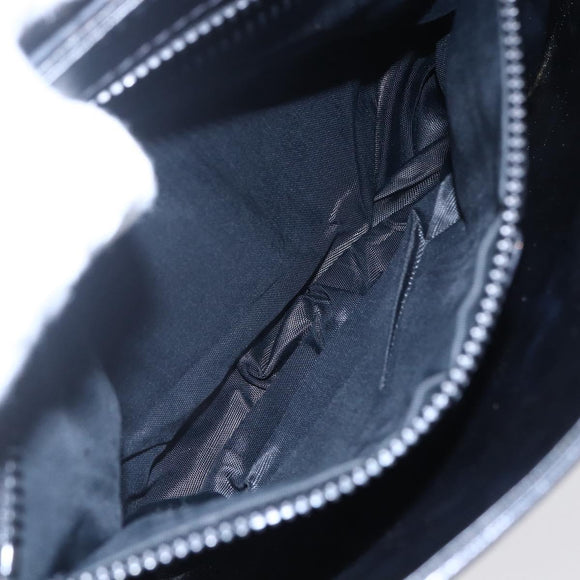 CELINE Shoulder Bag Leather Black Gold Auth ep11037