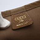 GUCCI GG Plus Supreme Web Sherry Line Tote Bag PVC Beige Gold Auth ep11042-15