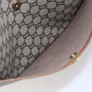 GUCCI GG Plus Supreme Web Sherry Line Tote Bag PVC Beige Gold Auth ep11042-19