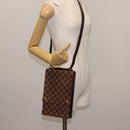 LOUIS VUITTON Damier Ebene Portello Shoulder Bag N45271 LV Auth ep11045-22