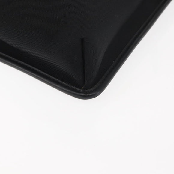 GUCCI Shoulder Bag Canvas Leather Black Auth ep11047