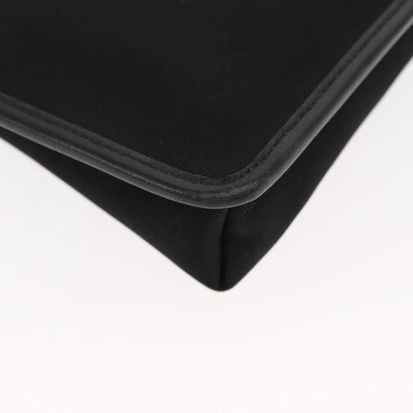 GUCCI Shoulder Bag Canvas Leather Black Auth ep11047