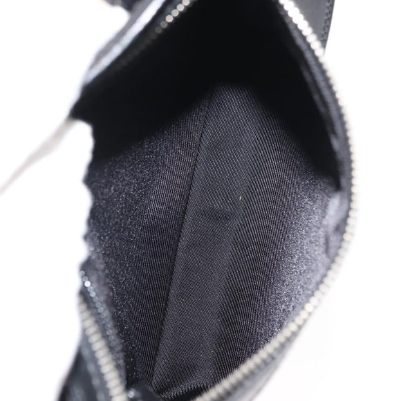 GUCCI Shoulder Bag Canvas Leather Black Auth ep11047