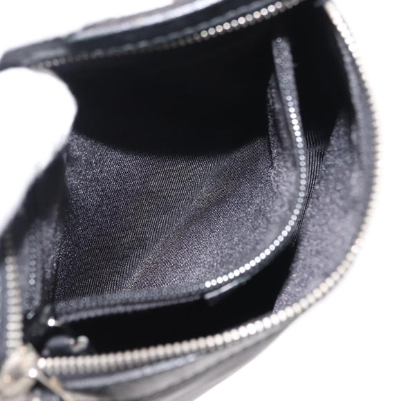 GUCCI Shoulder Bag Canvas Leather Black Auth ep11047