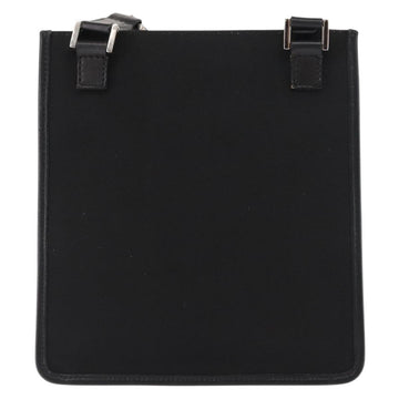 GUCCI Shoulder Bag Canvas Leather Black Auth ep11047 - 0