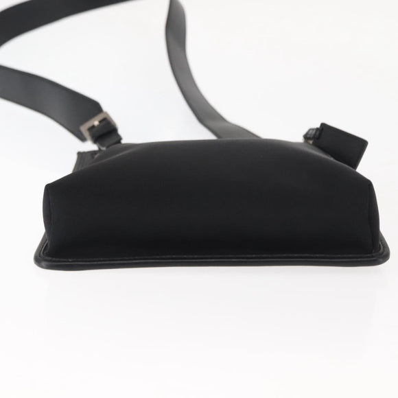 GUCCI Shoulder Bag Canvas Leather Black Auth ep11047