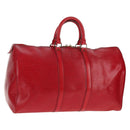 LOUIS VUITTON Epi Keepall 45 Boston Bag Red M42977 LV Auth ep11050-1