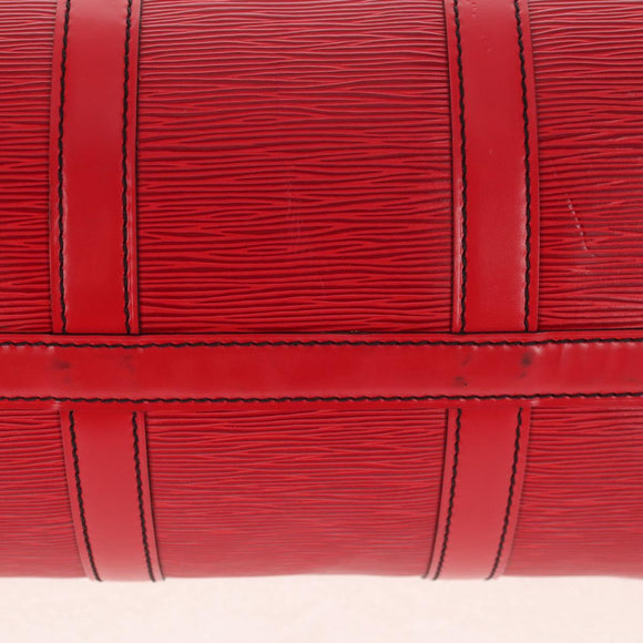 LOUIS VUITTON Epi Keepall 45 Boston Bag Red M42977 LV Auth ep11050