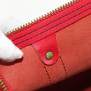 LOUIS VUITTON Epi Keepall 45 Boston Bag Red M42977 LV Auth ep11050-12