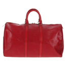 LOUIS VUITTON Epi Keepall 45 Boston Bag Red M42977 LV Auth ep11050-2