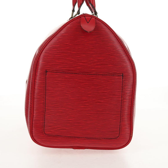 LOUIS VUITTON Epi Keepall 45 Boston Bag Red M42977 LV Auth ep11050