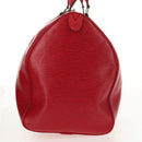 LOUIS VUITTON Epi Keepall 45 Boston Bag Red M42977 LV Auth ep11050-4