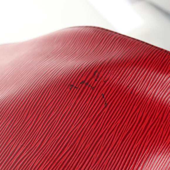 LOUIS VUITTON Epi Keepall 45 Boston Bag Red M42977 LV Auth ep11050