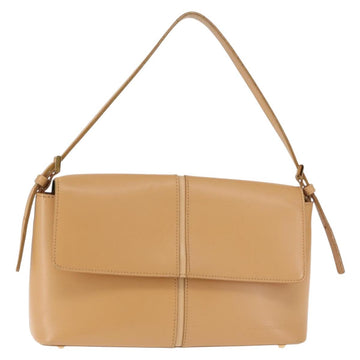 BURBERRY Shoulder Bag Leather Beige Auth ep11052