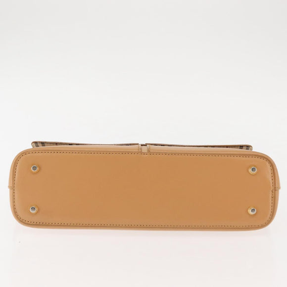 BURBERRY Shoulder Bag Leather Beige Auth ep11052