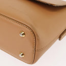 BURBERRY Shoulder Bag Leather Beige Auth ep11052-10