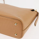 BURBERRY Shoulder Bag Leather Beige Auth ep11052-16