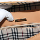 BURBERRY Shoulder Bag Leather Beige Auth ep11052-17