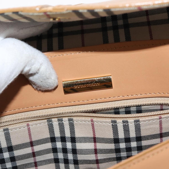 BURBERRY Shoulder Bag Leather Beige Auth ep11052