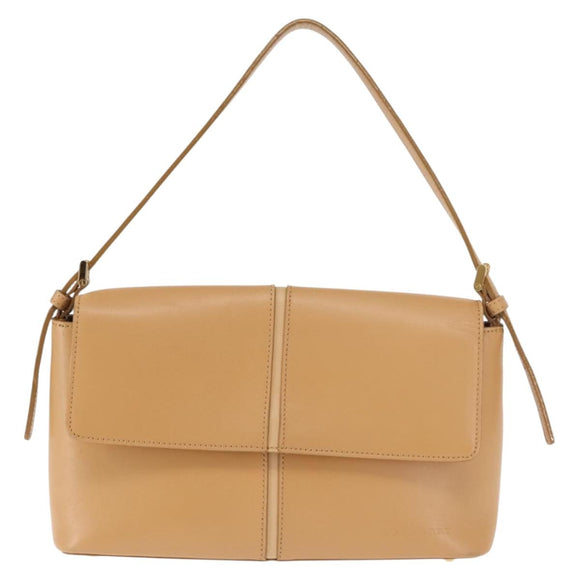 BURBERRY Shoulder Bag Leather Beige Auth ep11052