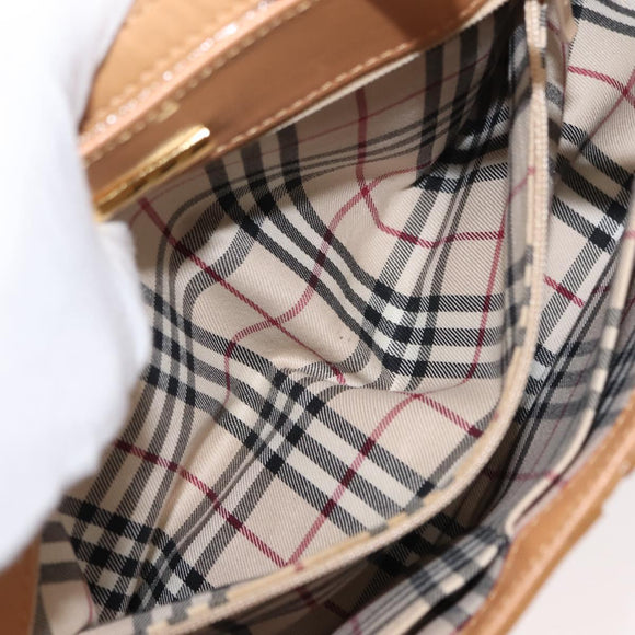 BURBERRY Shoulder Bag Leather Beige Auth ep11052