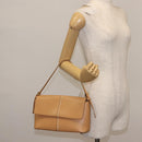 BURBERRY Shoulder Bag Leather Beige Auth ep11052-21